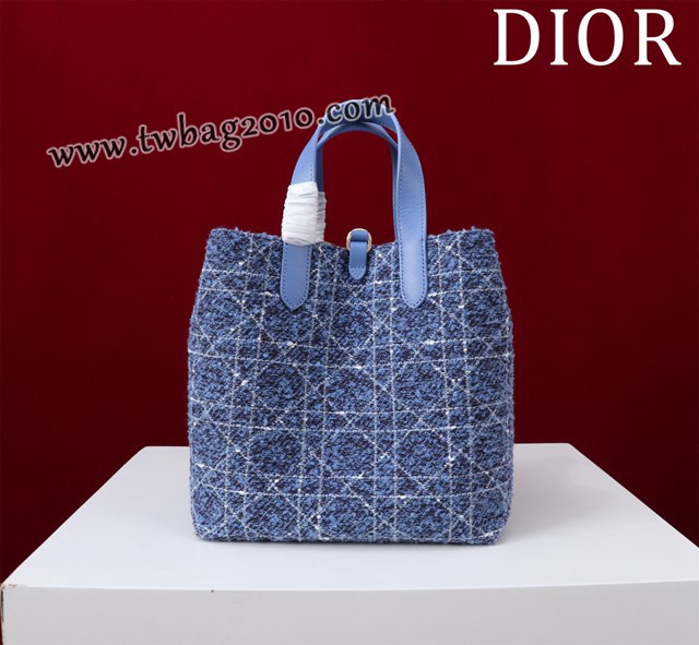 Dior专柜新款迪奥高仿原单藤格纹图案Toujours竖版手袋时尚托特购物包 djfk1676